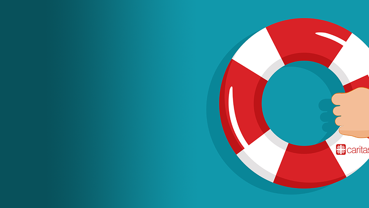 <span class='first'>KRISENFEST</span><span class='second'>Der Krisenleitfaden der Caritas</span>